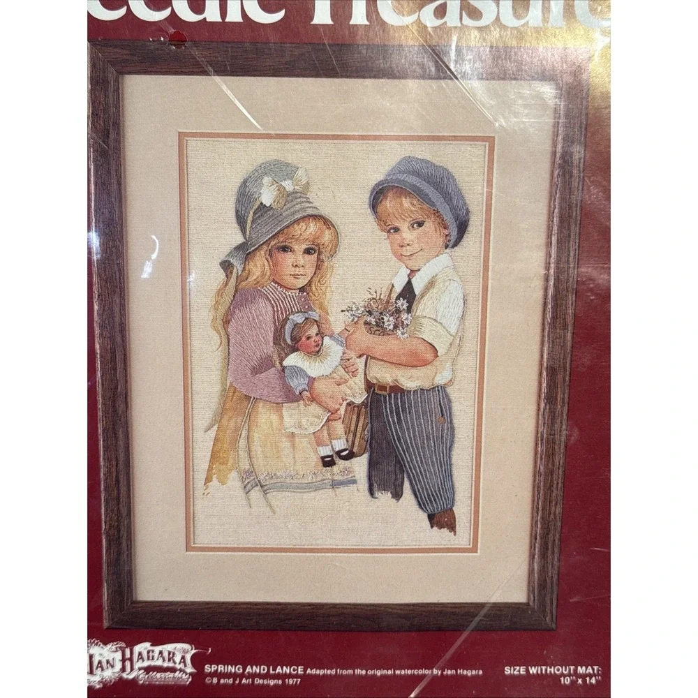 1977 Needle Treasures Spring and Lance Jan Hagara Stitchery Craft Kit 00543 NEW